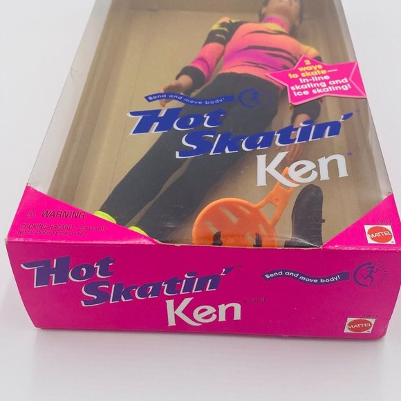 Vintage Mattel Barbie 1994 Hot Skatin’ Ken Doll, Retro Neon Pop Culture 13513 - Picture 2 of 9